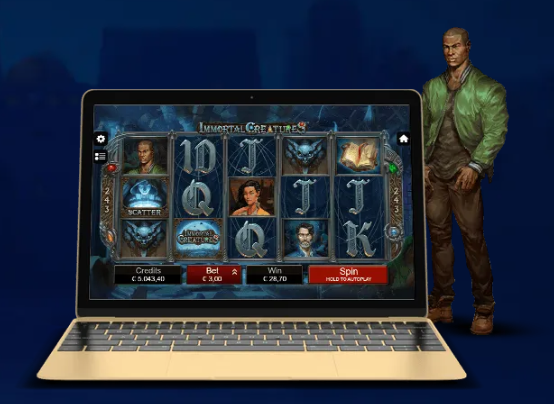 Yukon Gold Casino slot gameplay on desktop — Immortal Creatures game in action