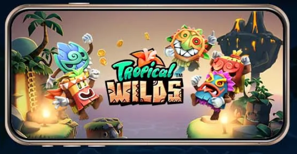 Yukon Gold Casino Mobile App — Tropical Wilds slot on smartphone